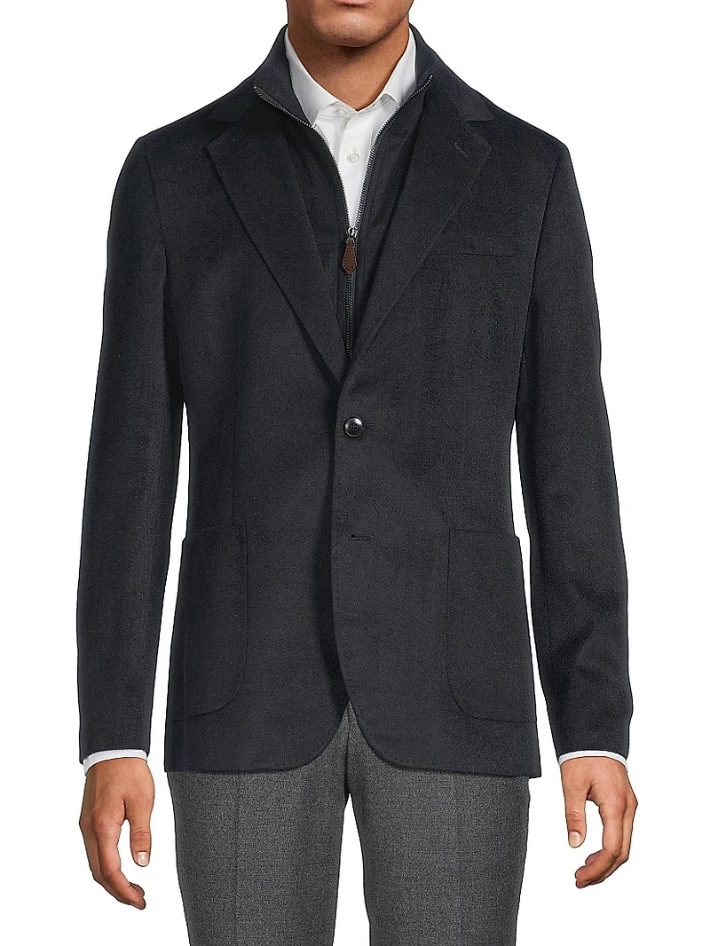 Patch Faux Suede Sportcoat