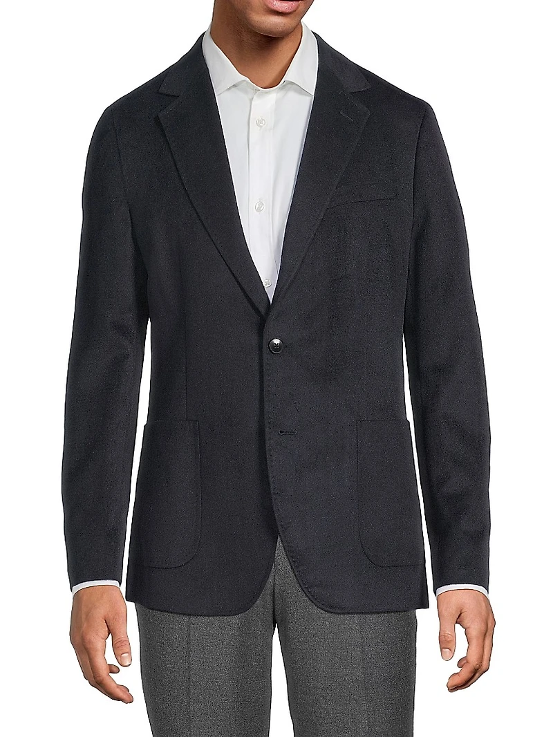 Patch Faux Suede Sportcoat