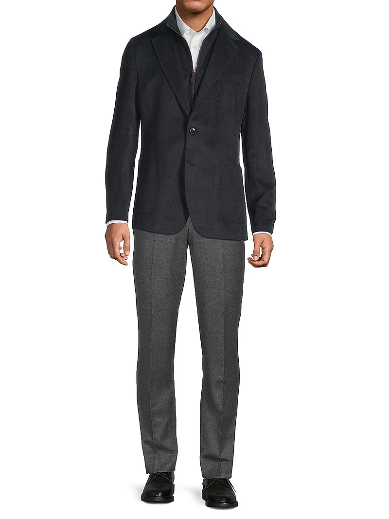 Patch Faux Suede Sportcoat