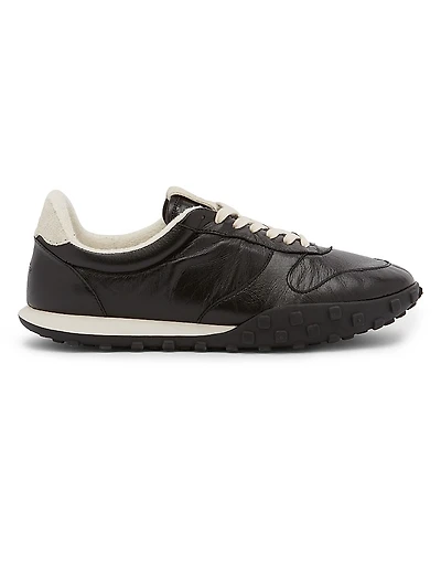 Leather & Suede Low-Top Sneakers