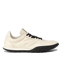 Leather & Suede Low-Top Sneakers