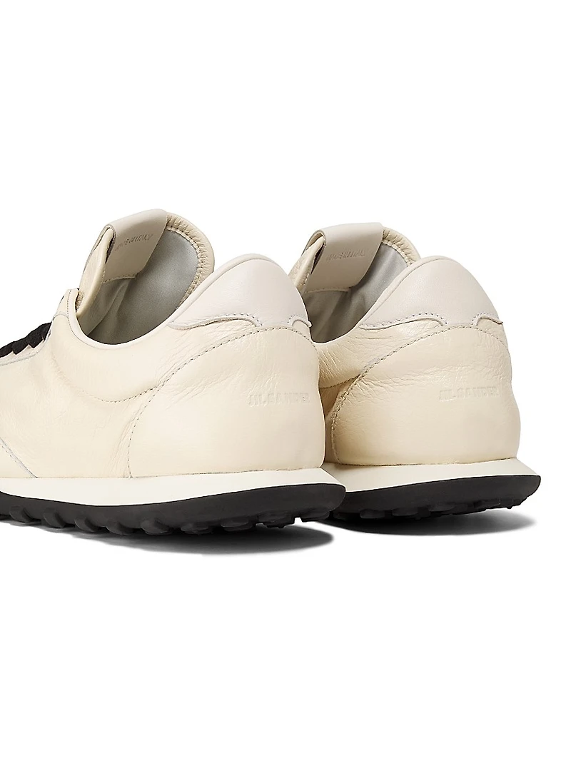 Leather & Suede Low-Top Sneakers