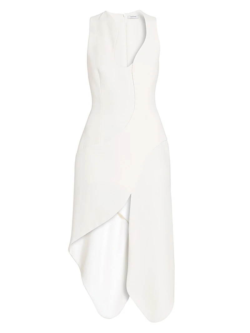 Sculpted Strech Cady Cocktail Dress