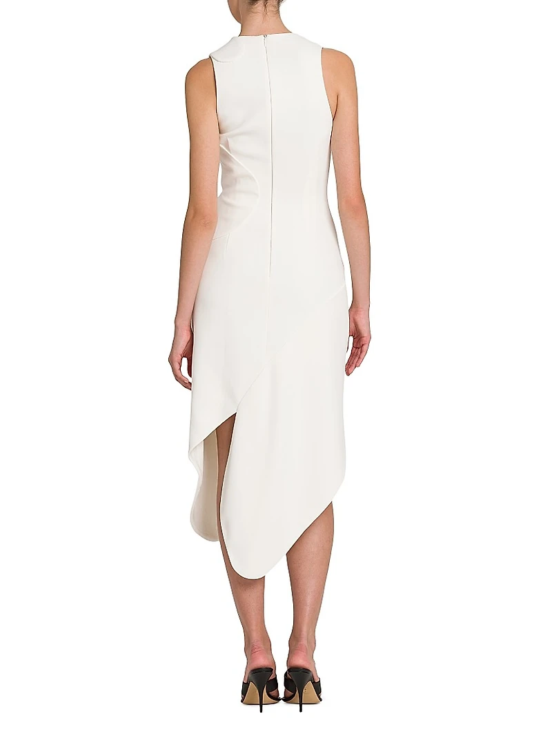 Sculpted Strech Cady Cocktail Dress