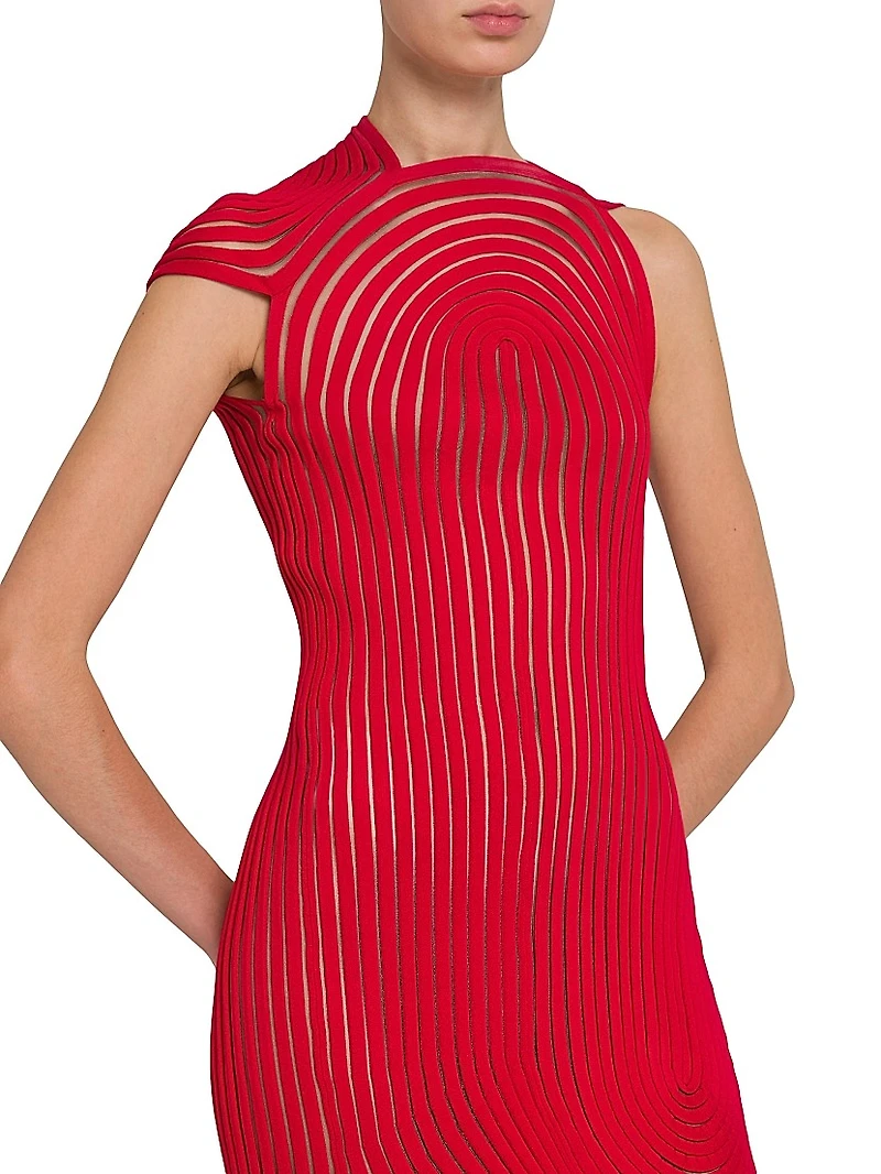 Sculpted Rib Minidress