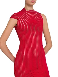 Sculpted Rib Minidress