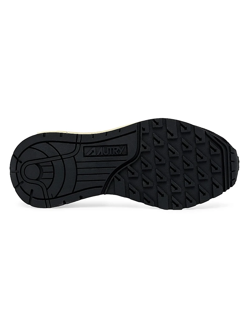 Reelwind Mesh & Leather Low-Top Sneakers