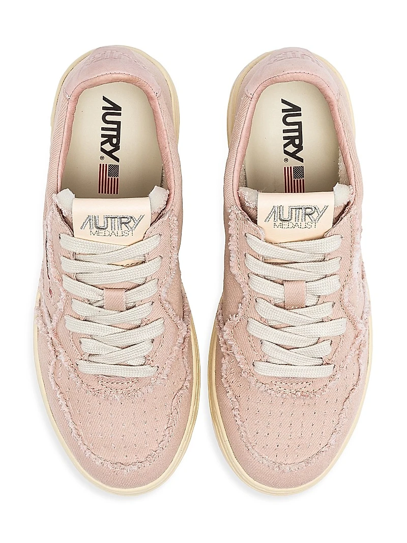 Medalist Denim Low-Top Sneakers