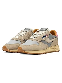 Reelwind Leather & Mesh Low-Top Sneakers
