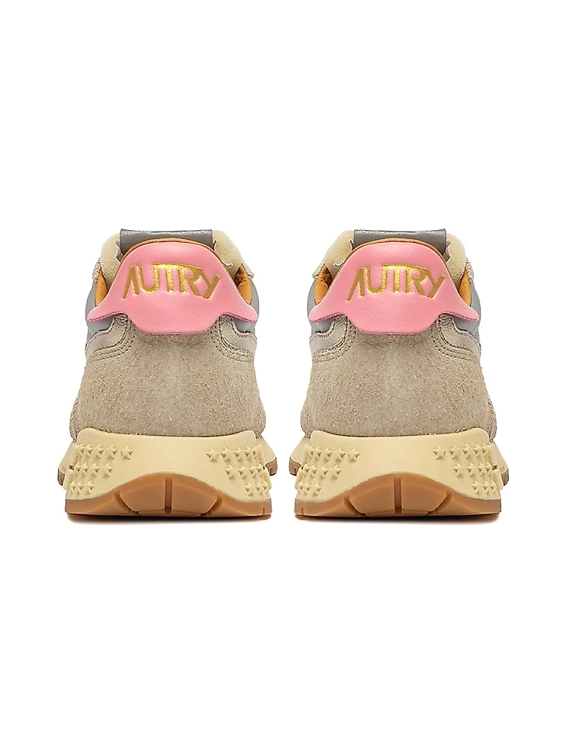 Reelwind Leather & Mesh Low-Top Sneakers