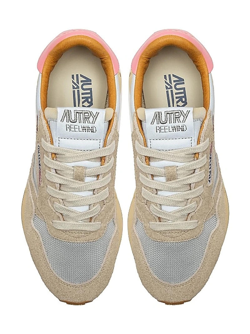 Reelwind Leather & Mesh Low-Top Sneakers