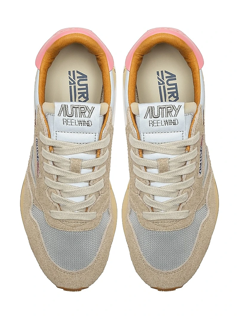 Reelwind Leather & Mesh Low-Top Sneakers