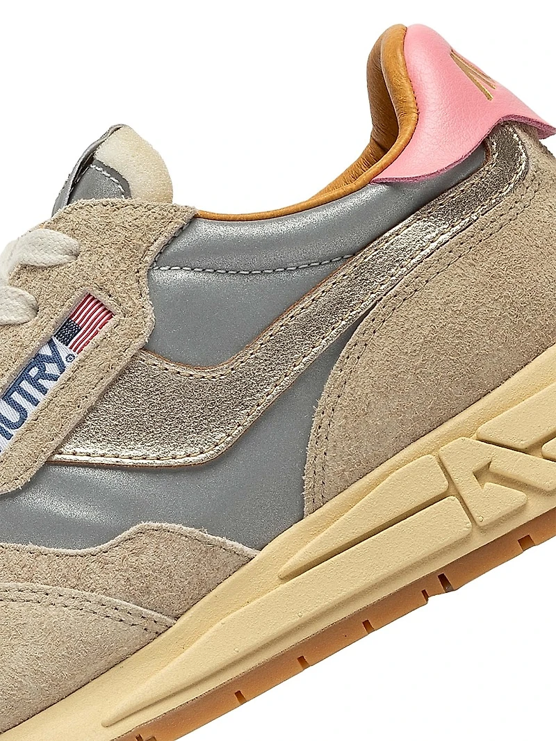 Reelwind Leather & Mesh Low-Top Sneakers