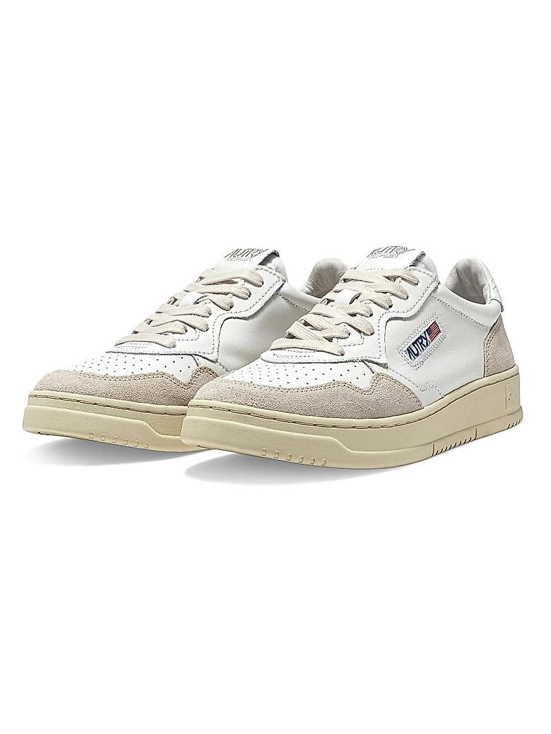 Medalist Leather & Suede Low-Top Sneakers
