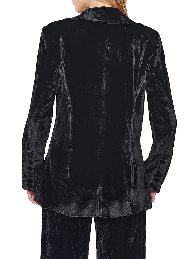 Fiona Velvet Boyfriend Blazer