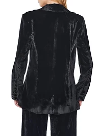 Fiona Velvet Boyfriend Blazer