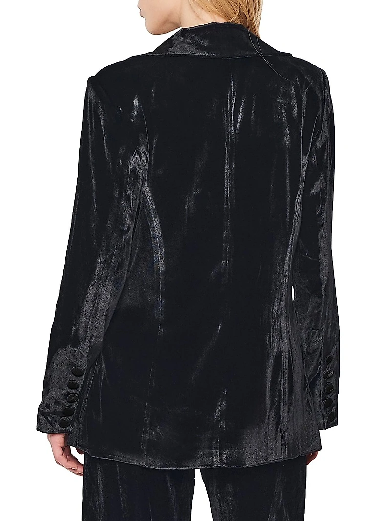Fiona Velvet Boyfriend Blazer