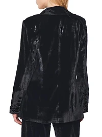 Fiona Velvet Boyfriend Blazer
