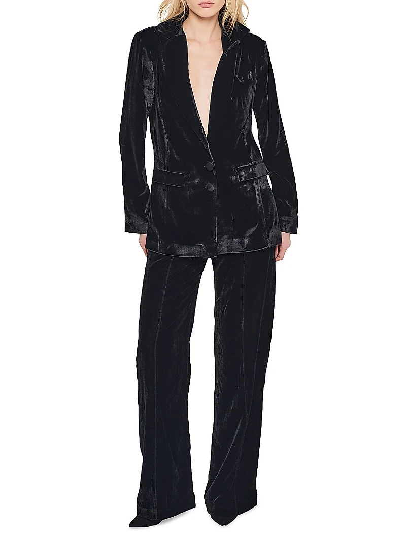 Fiona Velvet Boyfriend Blazer