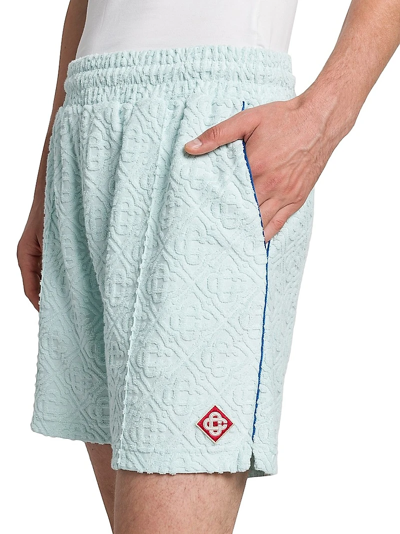 Jacquard Logo Terry Shorts