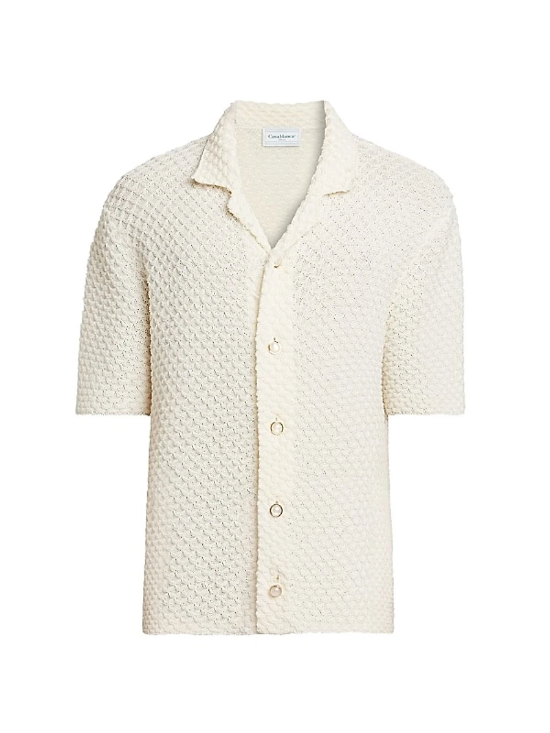 Summer Textured-Knit Shirt