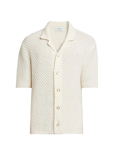 Summer Textured-Knit Shirt