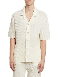 Summer Textured-Knit Shirt
