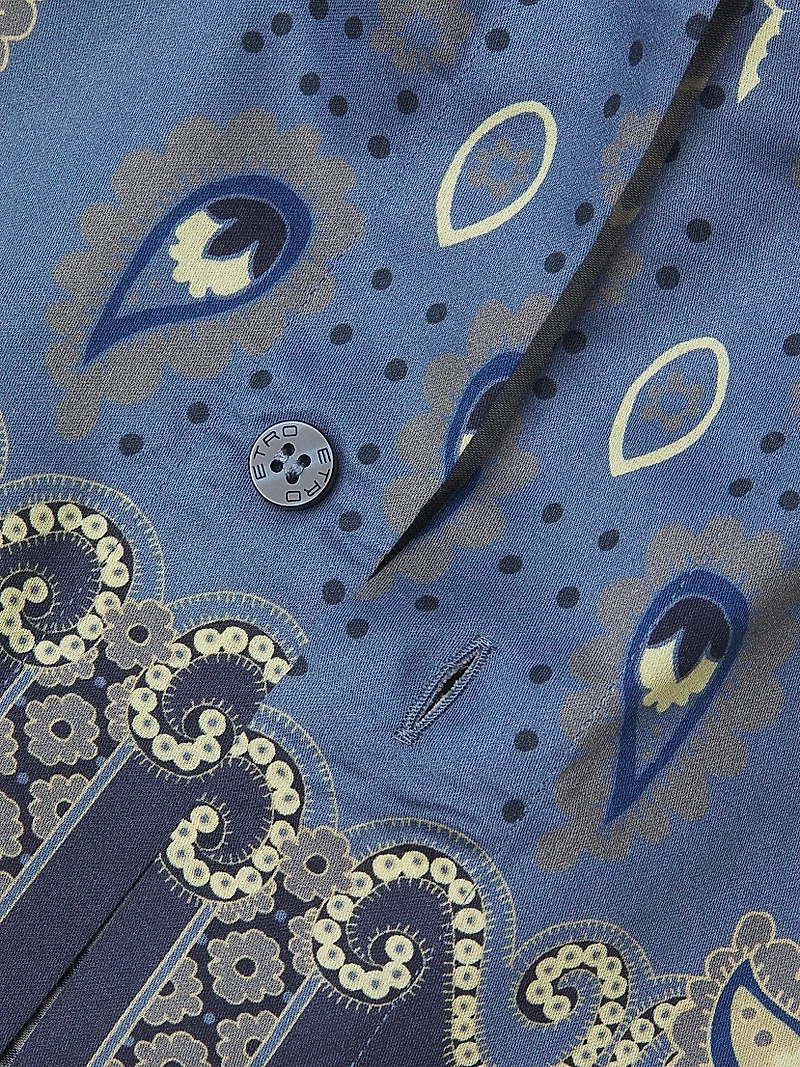 Paisley Cotton Camp Shirt