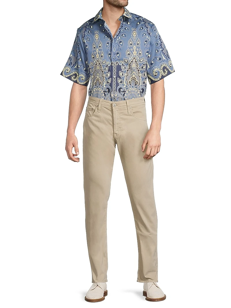 Paisley Cotton Camp Shirt