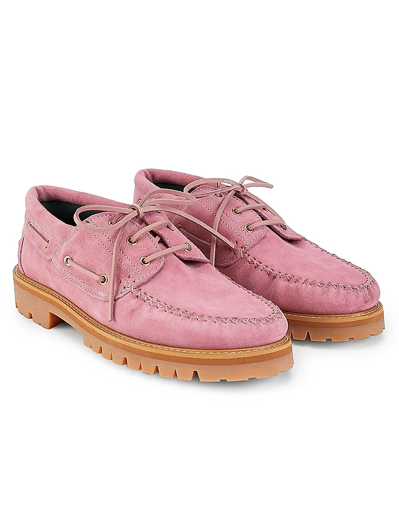 Aztec Suede Boat Shoes