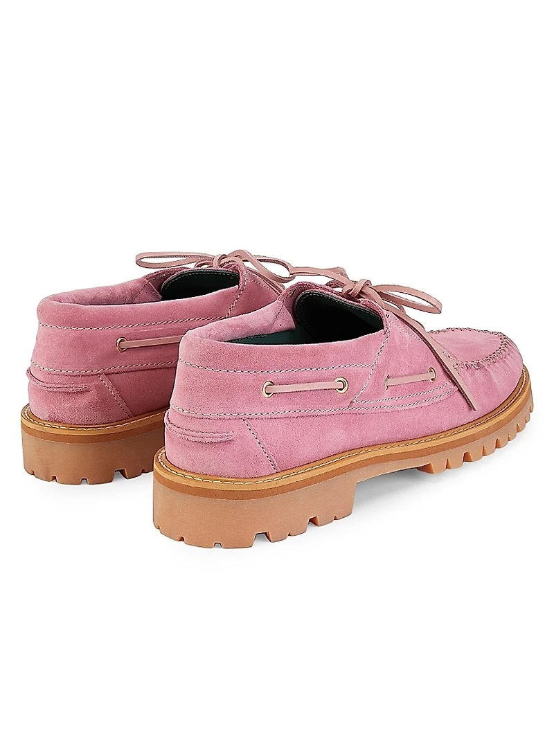 Aztec Suede Boat Shoes