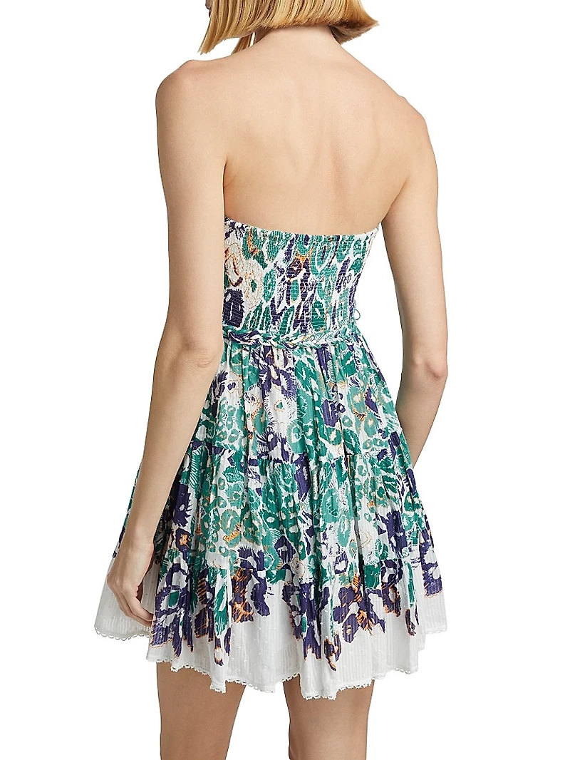 Christine Bandeau Strapless Fit & Flare Minidress