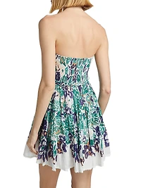 Christine Bandeau Strapless Fit & Flare Minidress