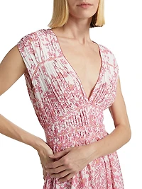 Ciao Floral Smocked Minidress