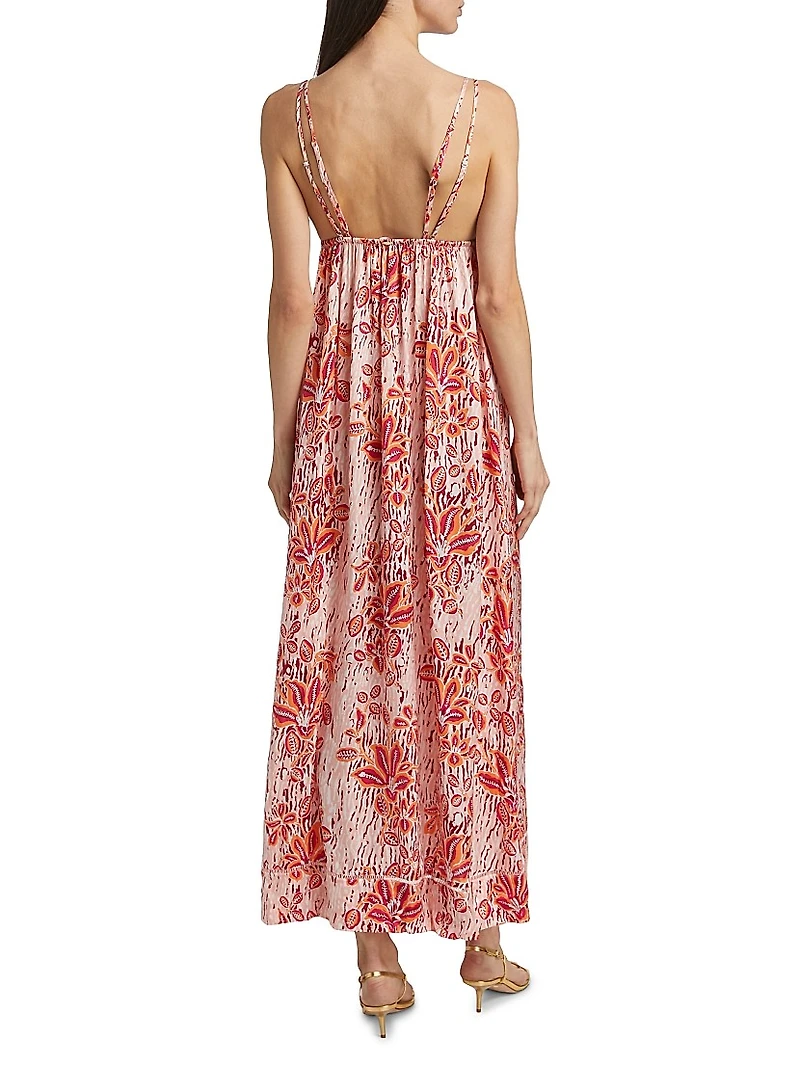 Cassandra Floral Printed Maxi Dress