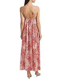 Cassandra Floral Printed Maxi Dress