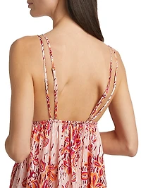 Cassandra Floral Printed Maxi Dress