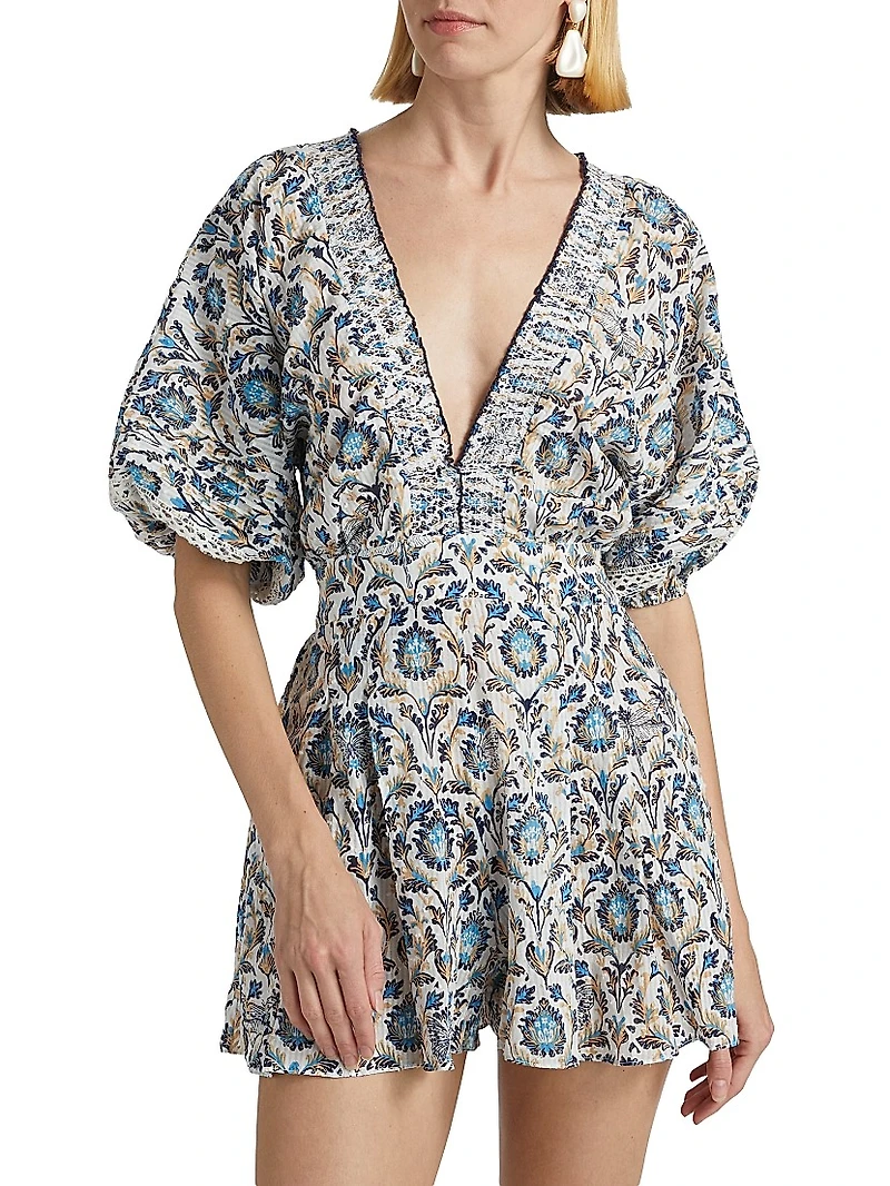 Chantal Printed Short Jumpsuit
