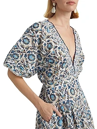 Chantal Printed Short Jumpsuit