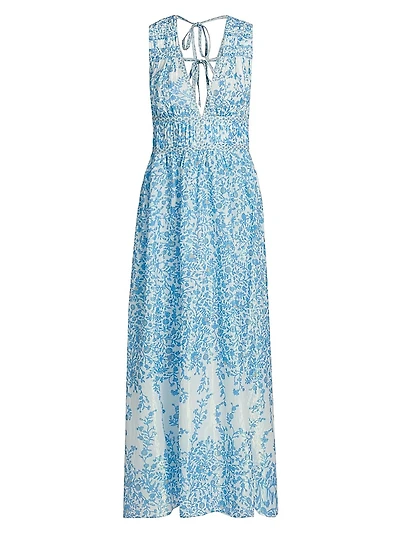 Chiara Floral Cotton Maxi Dress