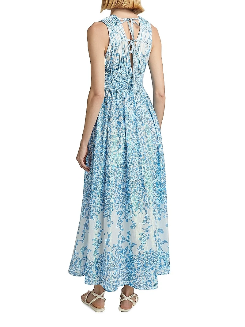 Chiara Floral Cotton Maxi Dress