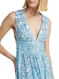 Chiara Floral Cotton Maxi Dress