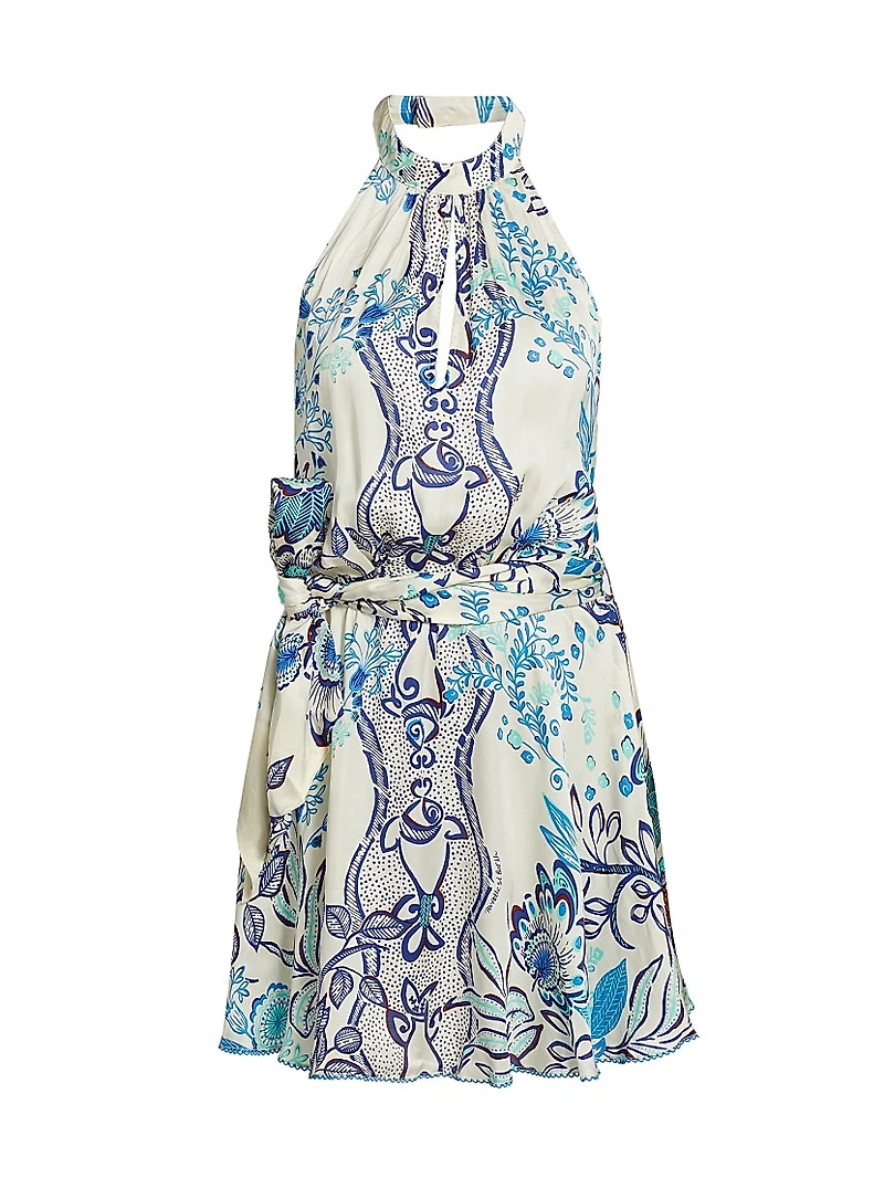 Cassandra Backless Halter Minidress