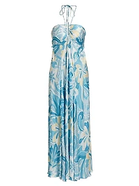 Carla Floral Halter Maxi Dress