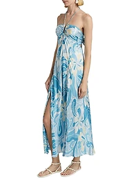 Carla Floral Halter Maxi Dress