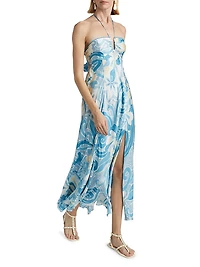 Carla Floral Halter Maxi Dress