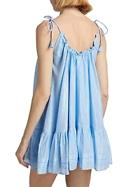 Billie Metallic Cotton Minidress