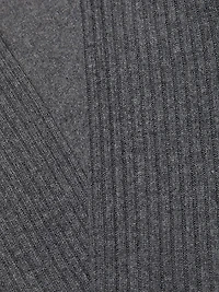 Wool-Blend Rib-Knit Wide-Leg Crop Pants