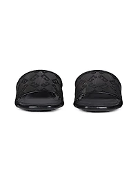 G Cube Mules Monogram 72 Mesh with Lurex