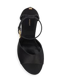 4G Liquid Platform Sandals Satin